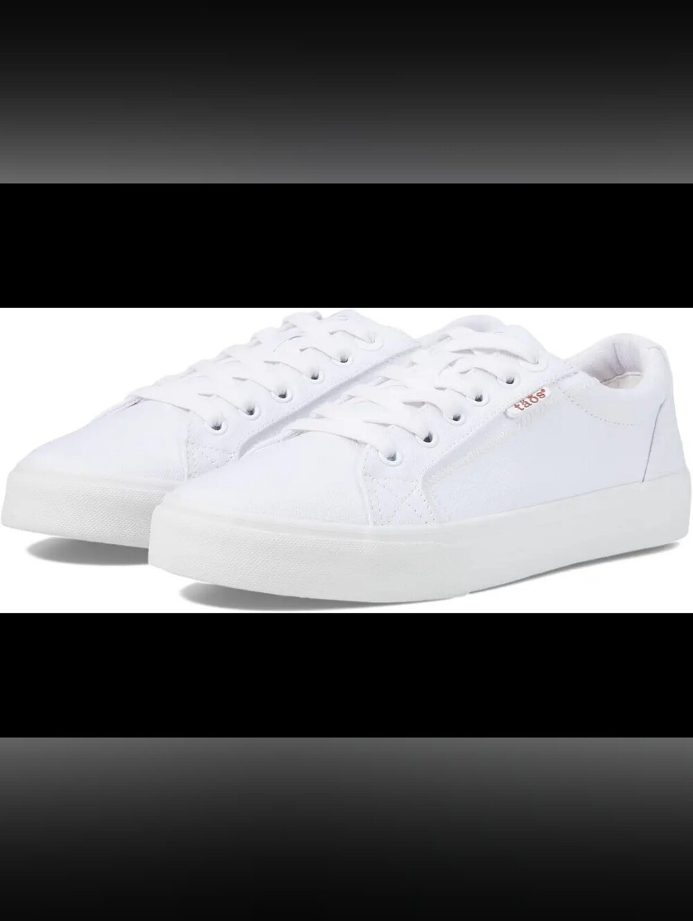 Taos Plim Soul White Canvas Sneaker Size 9 Women